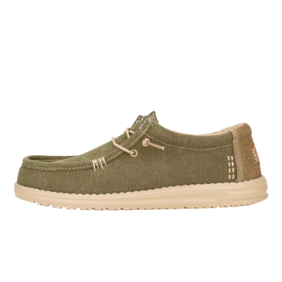 Мъжки Ежедневни HEY DUDE - 43084-3YT WALLY WORKWEAR GREEN/CREAM