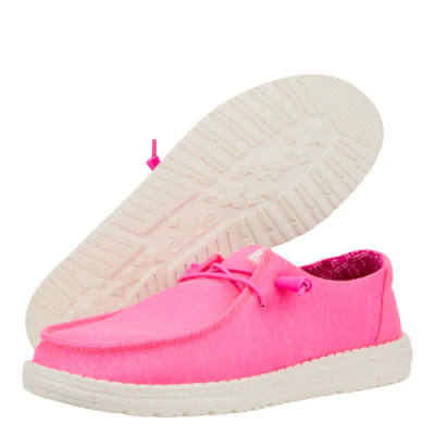 Дамски Ежедневни HEY DUDE-40902-676 WENDY STRETCH NEON PINK