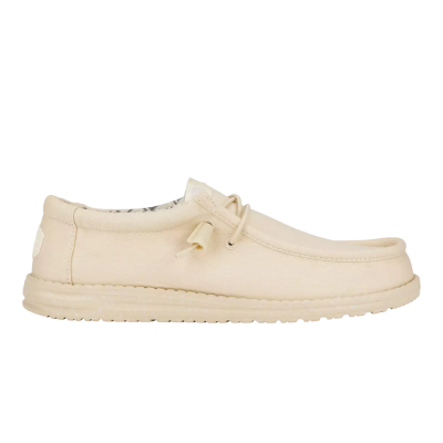 Мъжки Ежедневни HEY DUDE - 40700-1KA WALLY STRETCH STONE WHITE