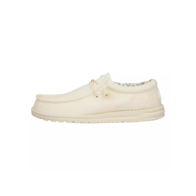 Мъжки Ежедневни HEY DUDE - 40700-1KA WALLY STRETCH STONE WHITE