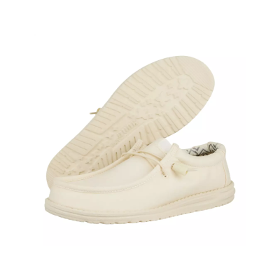 Мъжки Ежедневни HEY DUDE - 40700-1KA WALLY STRETCH STONE WHITE