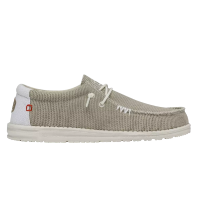 Мъжки Ежедневни HEY DUDE - 40003-1LB WALLY BRAIDED OFF WHITE