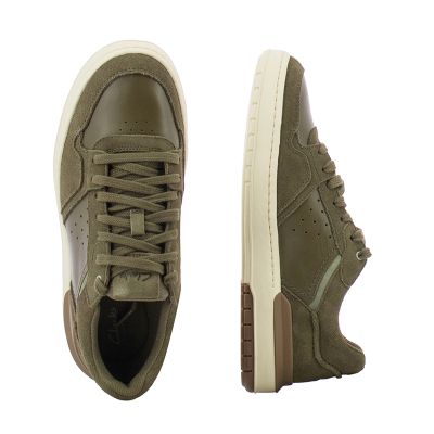 Мъжки Сникърс CLARKS-26183282 COURTLITE2 LO KHAKI SUEDE