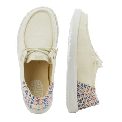 Дамски Ежедневни HEY DUDE - 43156-1MV WENDY FUNK IVORY/MULTI