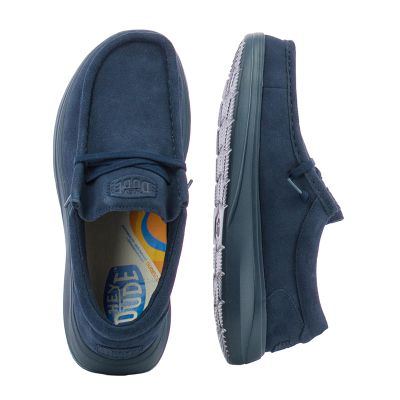 Мъжки Ежедневни HEY DUDE - 41975-4WT WALLY COMF NAVY/BLUE