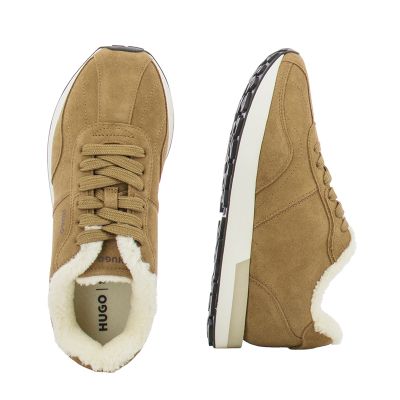 Дамски Сникърс HUGO - 50552652 KIRIA RUNN SDF PASTEL BROWN