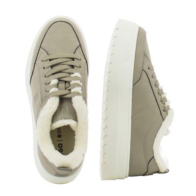 Дамски Сникърс HUGO - 50552645 LYSSA TENN BPFR LIGHT BEIGE