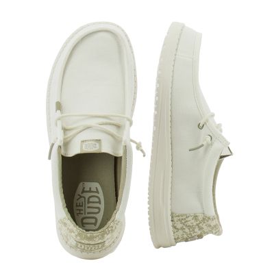 Мъжки Ежедневни HEY DUDE - 43091-1SO WALLY SURF WHITE/GREY