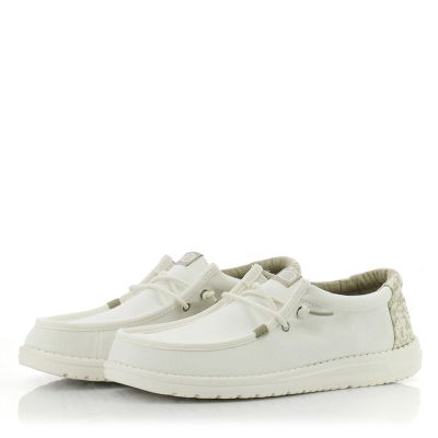 Мъжки Ежедневни HEY DUDE - 43091-1SO WALLY SURF WHITE/GREY