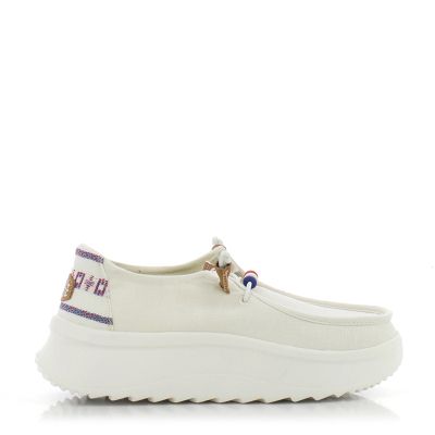 Дамски Ежедневни HEY DUDE - 40739-100 WENDY PEAK WHITE