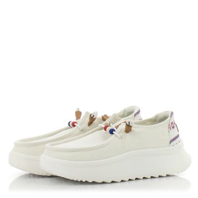 Дамски Ежедневни HEY DUDE - 40739-100 WENDY PEAK WHITE