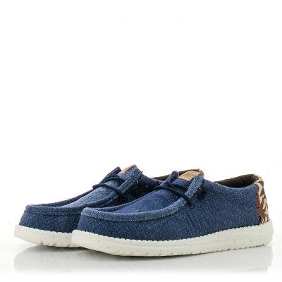 Мъжки Ежедневни HEY DUDE - 43087-4UJ WALLY PALM NAVY/RED