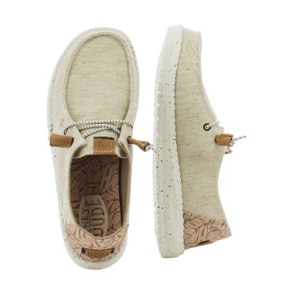 Дамски Ежедневни HEY DUDE - 40753-100 WENDY HEATHERED WHITE