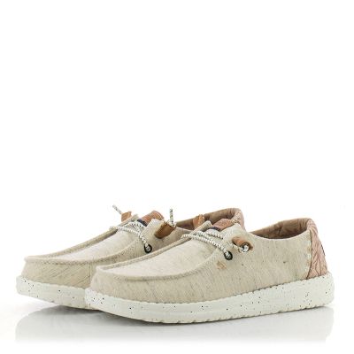 Дамски Ежедневни HEY DUDE - 40753-100 WENDY HEATHERED WHITE