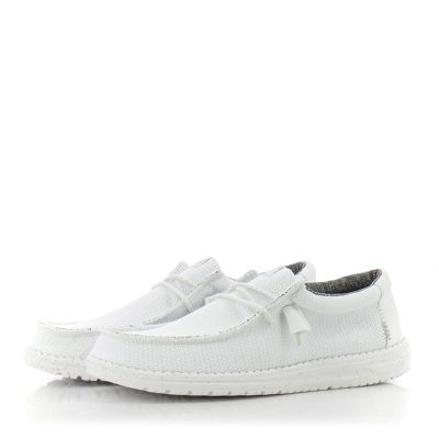 Мъжки Ежедневни HEY DUDE - 40403-143 WALLY SPORT WHITE