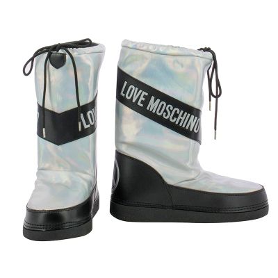 Дамски Спортни Боти MOSCHINO-JA24012G18IJ0902 IRIDESC. ARGENT