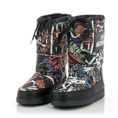 Дамски Спортни Боти MOSCHINO-JA24022G16IP200A ST. GRAFF. NE