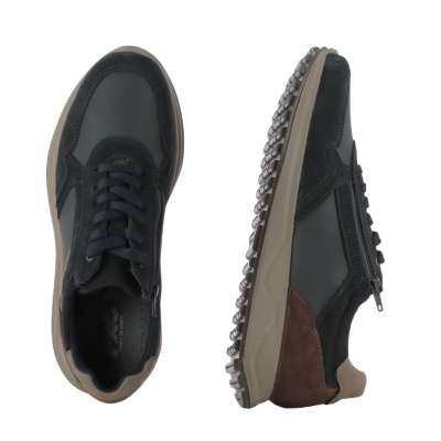 Мъжки Сникърс IMAC-853541 SARONNO  DARK BLUE/COGNAC