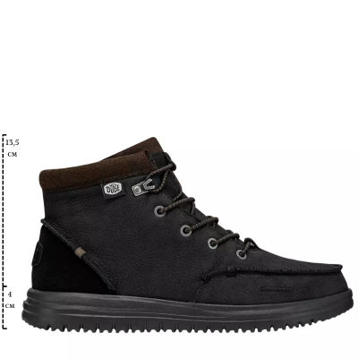 Мъжки Ежедневни Боти HEY DUDE - 40189-001 BRADLEY BOOT BLACK