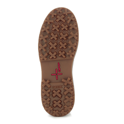 Women`s Flat Ankle Boots GEOX-D46XMD D LAMIDIE/GRIP TAUPE