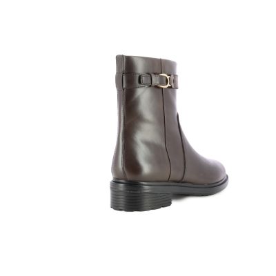 Дамски Равни Боти GEOX - D56TGA D WALK PLEASURE DK COFFEE