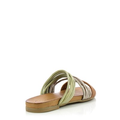 Дамски Равни Чехли  CARLO FABIANI - 030-02-1425  SCORPION-COCONUT