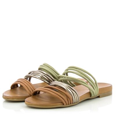 Дамски Равни Чехли  CARLO FABIANI - 030-02-1425  SCORPION-COCONUT