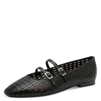 Балерини TAMARIS - 1-22132-46-006 BLACK STRUCT.
