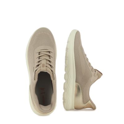 Дамски Сникърс GEOX - D557MA D SPHERICA PLUS LT TAUPE/LT GOLD