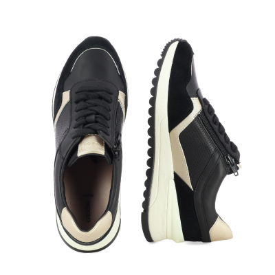 Дамски Сникърс GEOX - D6500A D DESYA BLACK/LT GOLD