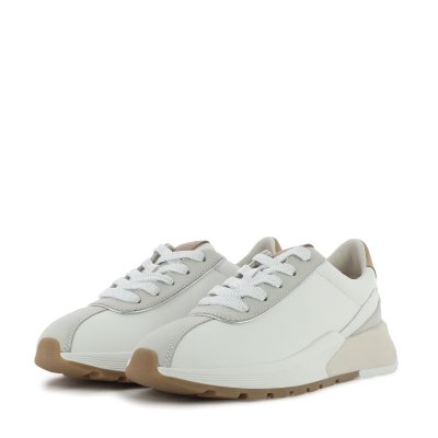 Дамски Сникърс GEOX - D655JA D METROPOLI WHITE/LT GREY