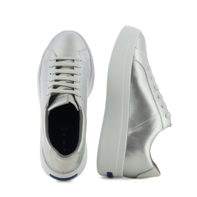 Дамски Сникърс GEOX - D658JA D GXCP-03 SILVER/OFF WHT