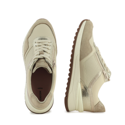 Дамски Сникърс GEOX - D6500A D DESYA PAPYRUS/LT GOLD