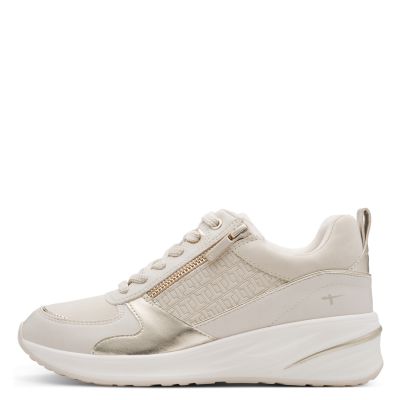 Дамски Сникърс TAMARIS - 1-23754-45-485 IVORY/GOLD