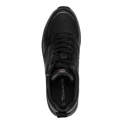 Дамски Сникърс TAMARIS - 1-23757-46-003 BLACK LEATHER