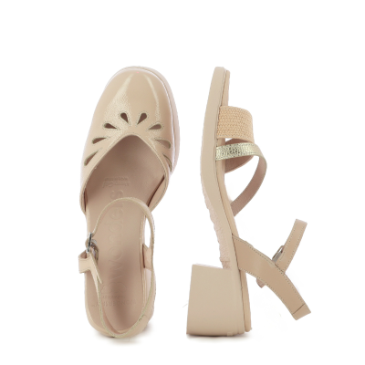 Дамски Сандали На Ток WONDERS - H-4991 LADY BEIGE