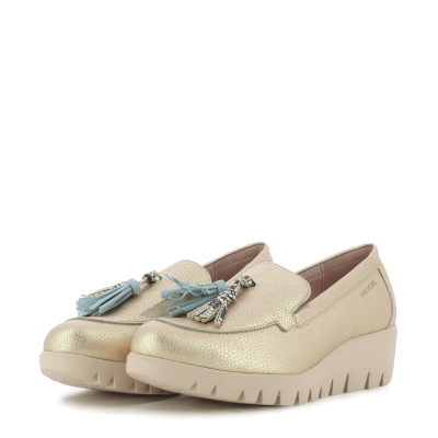 Дамски Обувки На Платформа WONDERS - C-33350 FLY PLATINO/AURA