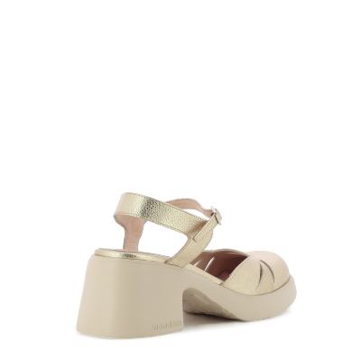 Дамски Сандали На Ток WONDERS - E-7131 FLYTRES PLATINO