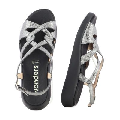 Дамски Сандали На Платформа WONDERS - C-6550 MAR PLOMO