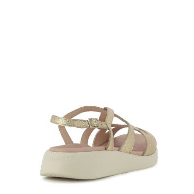 Дамски Сандали На Платформа WONDERS - C-6550 MAR PLATINO