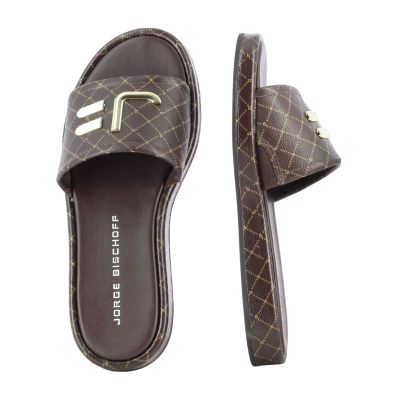 Дамски Равни Чехли JORGE BISCHOFF - J24823005001 CAFE