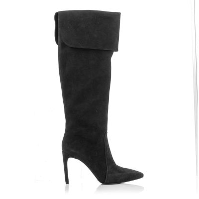 Ботуши На Ток CARLO FABIANI - 64001-AW18 черен велур