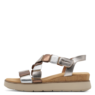 Дамски Сандали На Платформа Tamaris COMFORT - Tamaris COMFORT METALLIC COMB