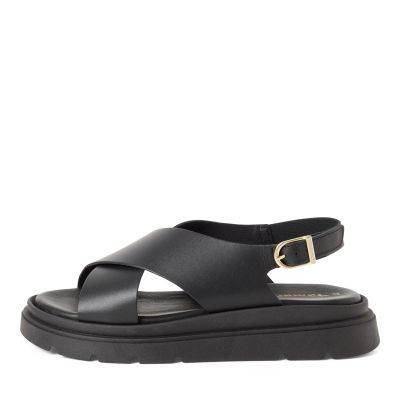 Дамски Равни Сандали TAMARIS - 1-28270-42-003 BLACK LEATHER