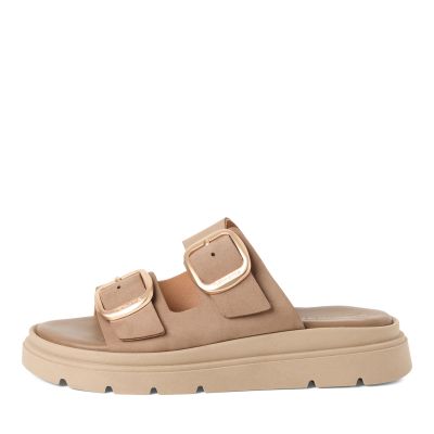 Дамски Равни Чехли TAMARIS - 1-27239-42-353 TAUPE NUBUC