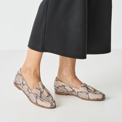 Дамски Лоуфър TAMARIS - 1-24221-44-483 BEIGE SNAKE