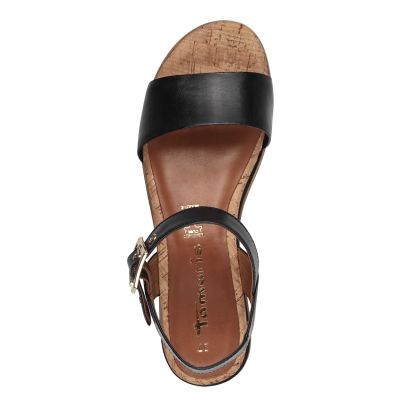 Дамски Сандали На Платформа TAMARIS - 1-28222-42-001 BLACK