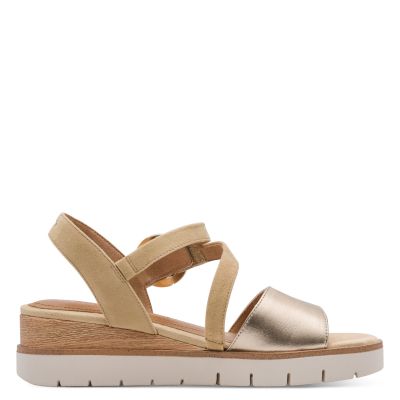 Дамски Сандали На Платформа TAMARIS - 1-28232-46-445 TAN COMB