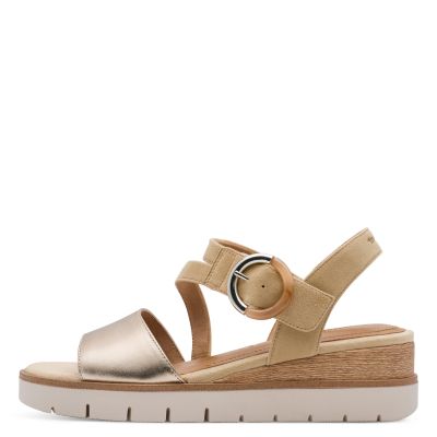 Дамски Сандали На Платформа TAMARIS - 1-28232-46-445 TAN COMB