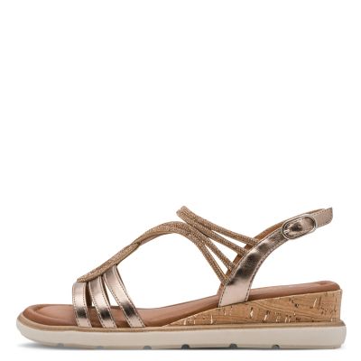 Дамски Сандали На Платформа TAMARIS - 1-28714-46-900 BRONCE